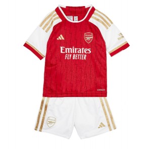 Arsenal Koszulka Podstawowych Dziecięca 2023-24 Krótki Rękaw (+ Krótkie spodenki)